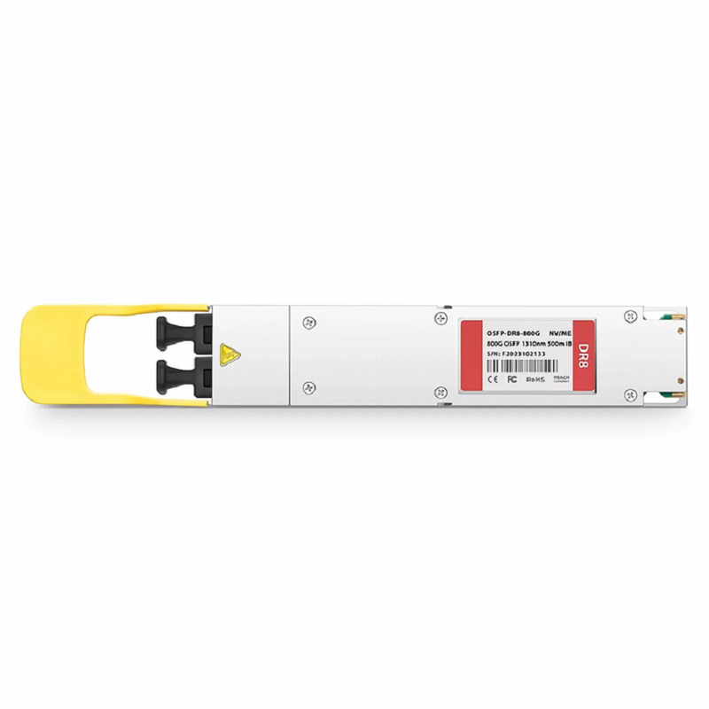 FyberOptix Arista Networks Compatible 800GBASE-DR8 OSFP Finned Top 8 x 100G PAM4 1310nm 500m DOM MPO-16/APC SMF Optical Transceiver Module, Breakout to 2 x 400G-DR4 and 8 x 100G-DR