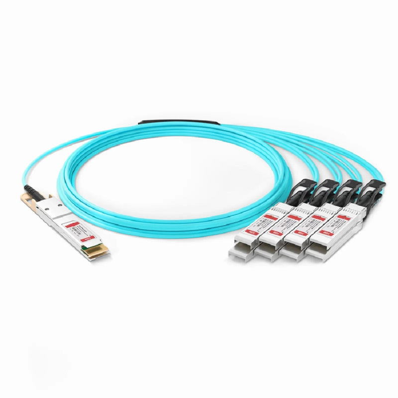 FyberOptix 7m (23ft) Generic Compatible 400G QSFP-DD 8 x 50G PAM4 to 8 x 50G SFP56 25G NRZ Active Optical Breakout Cable