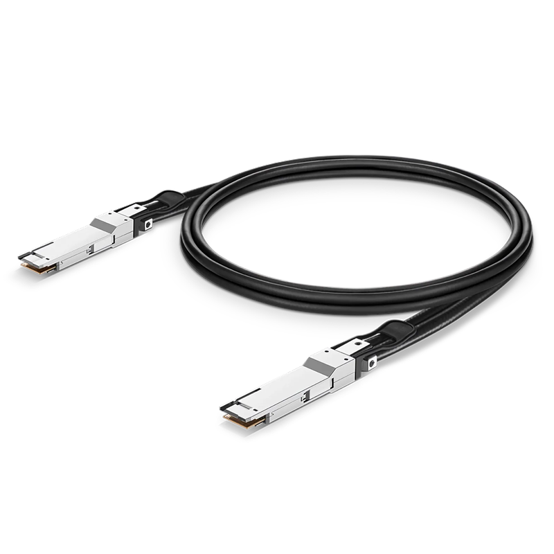 FyberOptix 2m (7ft) Generic Compatible 800G QSFP-DD 8 x 100G PAM4 Active Direct Attach Copper Twinax Cable