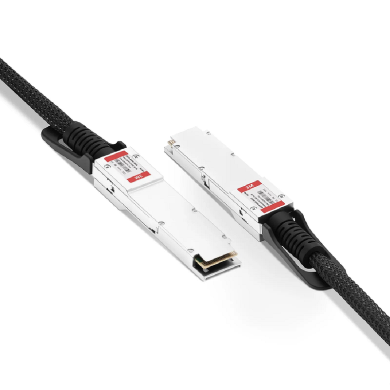 FyberOptix 1m (3ft) Broadcom Compatible 400G QSFP112 4 x 100G PAM4 Active Electrical Cable