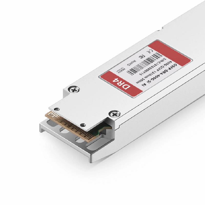 FyberOptix Arista Networks OSFP-400G-DR4 Compatible 400GBASE-DR4 OSFP Finned Top 8 x 50G PAM4 1310nm 500m DOM MPO-12/APC SMF SiPh-Based Optical Transceiver Module, Breakout to 4 x 100G-DR