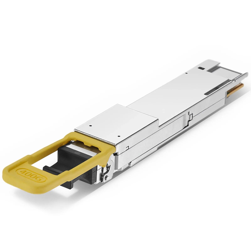 FyberOptix Cisco QDD-400G-DR4-S Compatible 400GBASE-DR4 QSFP-DD 8 x 50G PAM4 1310nm 500m DOM MPO-12/APC SMF SiPh-Based Optical Transceiver Module, Breakout to 4 x 100G-DR