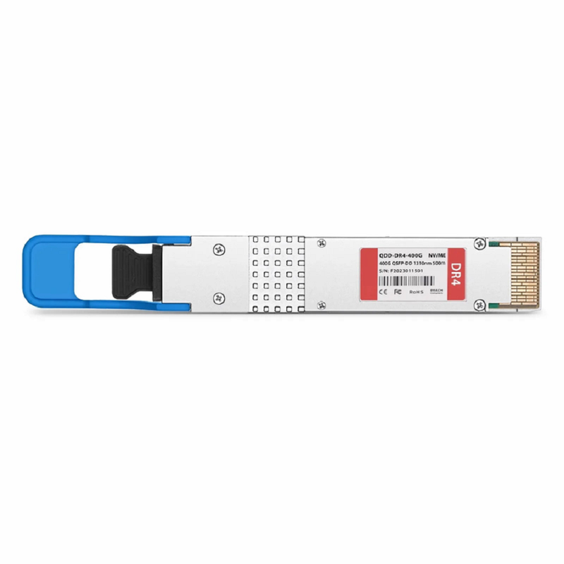 FyberOptix Arista Networks QDD-400G-DR4 Compatible 400GBASE-DR4 QSFP-DD 8 x 50G PAM4 1310nm 500m DOM MPO-12/APC SMF Optical Transceiver Module, Breakout to 4 x 100G-DR