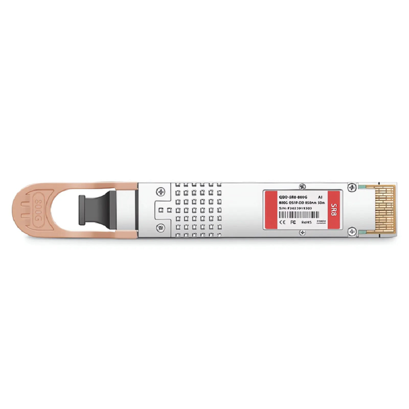 FyberOptix Juniper Networks Compatible 800GBASE-SR8 QSFP-DD 8 x 100G PAM4 850nm 50m DOM MPO-16/APC MMF Optical Transceiver Module