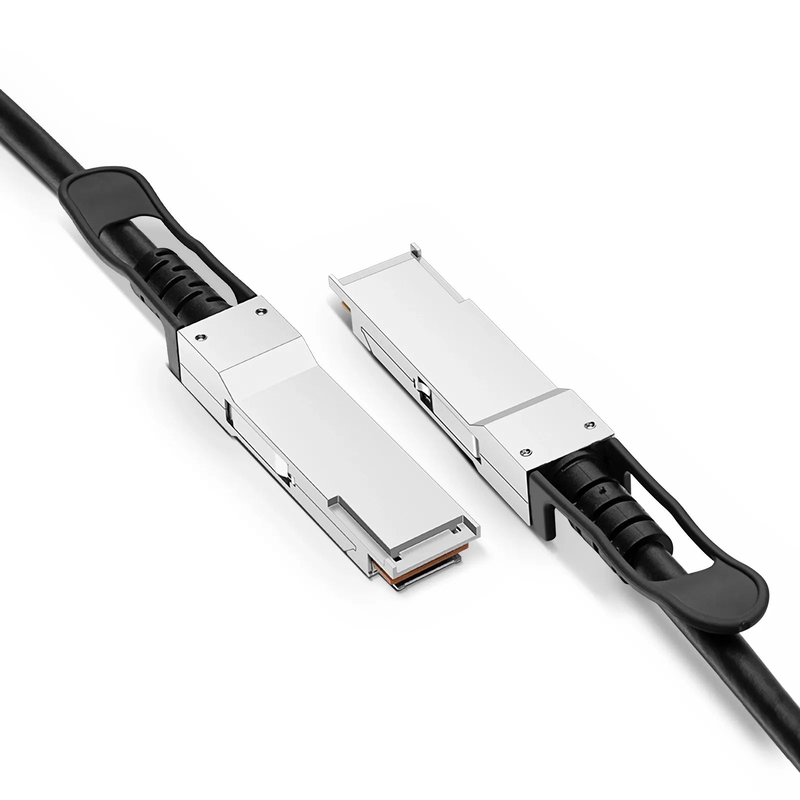 FyberOptix 2m (7ft) Dell DAC-Q56-200G-2M Compatible 200G QSFP56 4 x 50G PAM4 Passive Direct Attach Copper Twinax Cable
