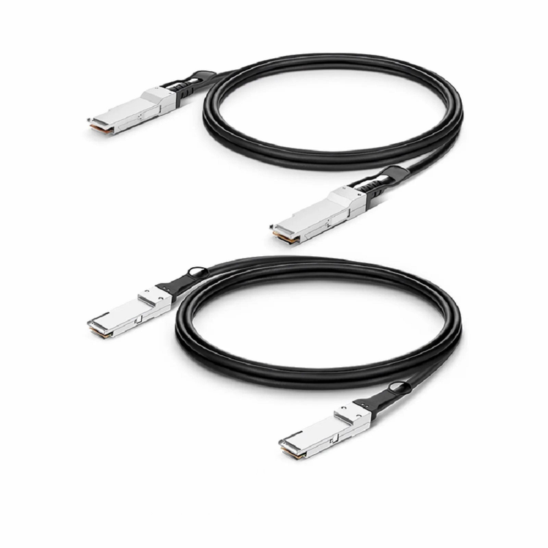 FyberOptix 2m (7ft) Dell DAC-Q56-200G-2M Compatible 200G QSFP56 4 x 50G PAM4 Passive Direct Attach Copper Twinax Cable
