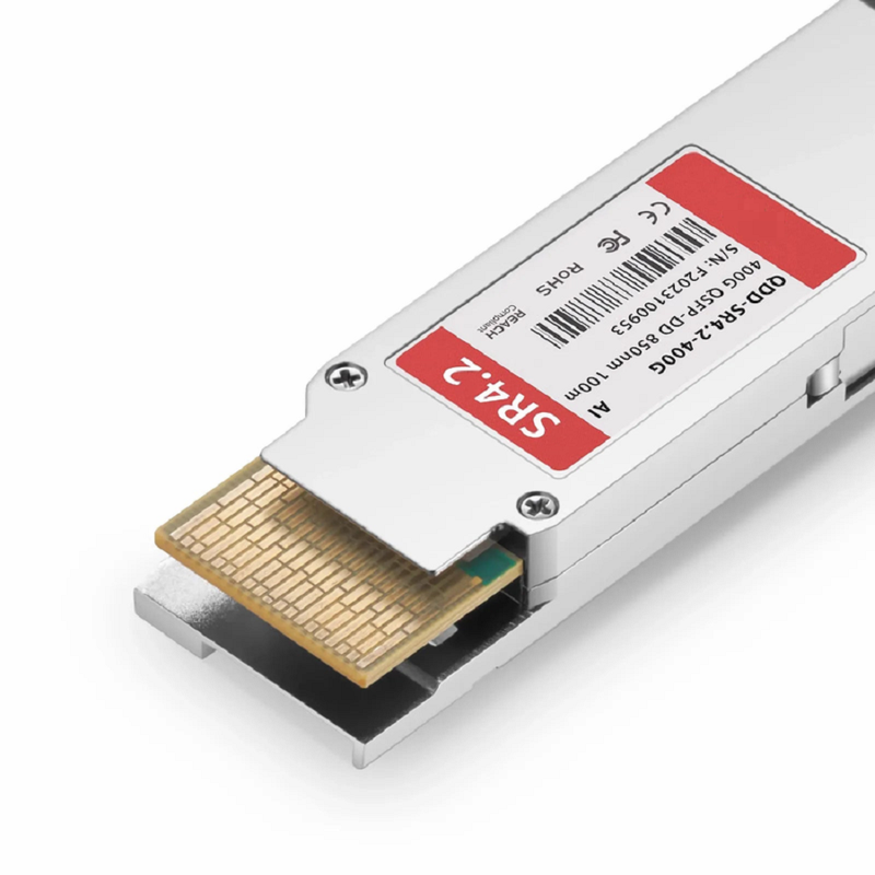 FyberOptix Arista QDD-400G-SRBD Compatible 400GBASE-SR4.2 QSFP-DD 8 x 50G PAM4 850nm 100m MPO-12/UPC MMF Optical Transceiver Module, Breakout to 4 x 100G-SR1.2