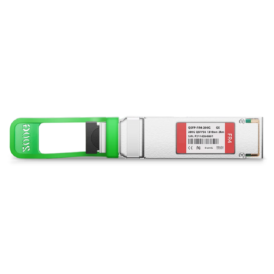 FyberOptix Generic Compatible 200GBASE-FR4 QSFP56 4 x 50G PAM4 1310nm 2km DOM Duplex LC SMF Optical Transceiver Module
