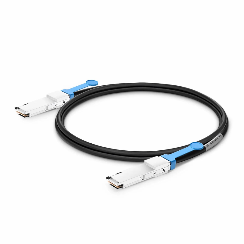 FyberOptix 1m (3ft) Generic Compatible 400G QSFP112 4 x 100G PAM4 Active Direct Attach Copper Twinax Cable