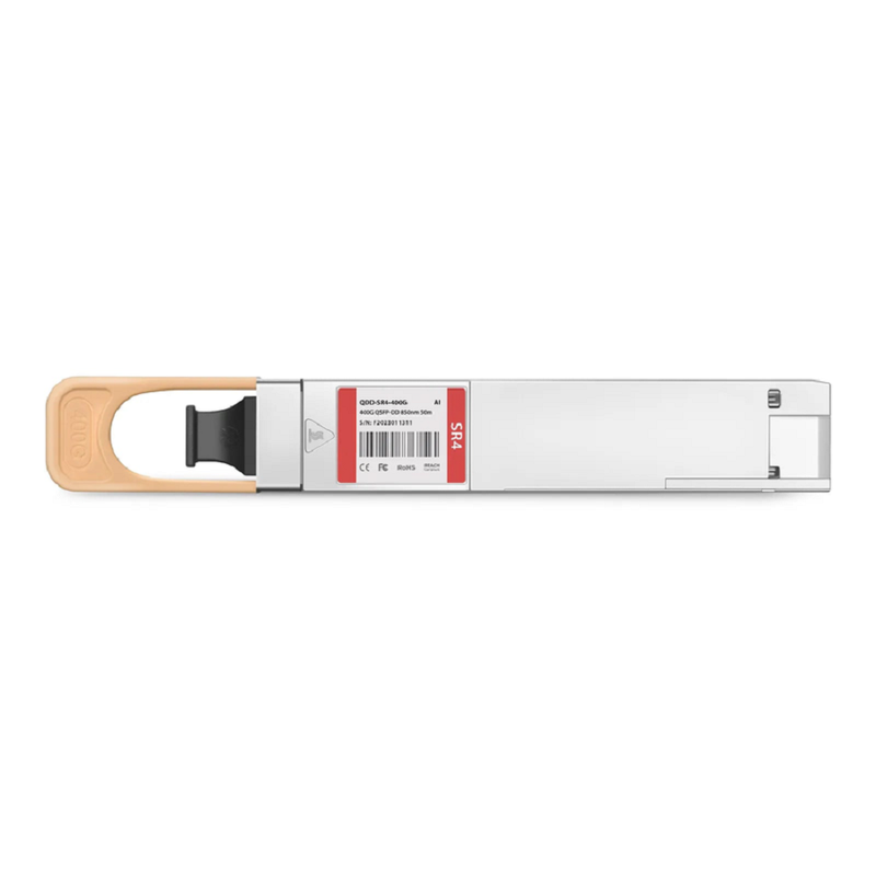 FyberOptix Generic Compatible 400GBASE-SR4 QSFP-DD 8 x 50G PAM4 850nm 50m DOM MPO-12/APC MMF Optical Transceiver Module