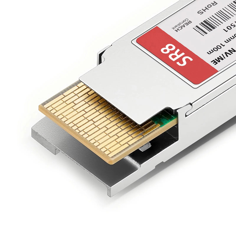 FyberOptix NVIDIA/Mellanox T-DQ8FNS-N00-M Compatible 400GBASE-SR8 QSFP-DD 8 x 50G PAM4 850nm 100m DOM MPO-16/APC MMF Ethernet Optical Transceiver Module, Breakout to 2 x 200G-SR4 and 8 x 50G-SR
