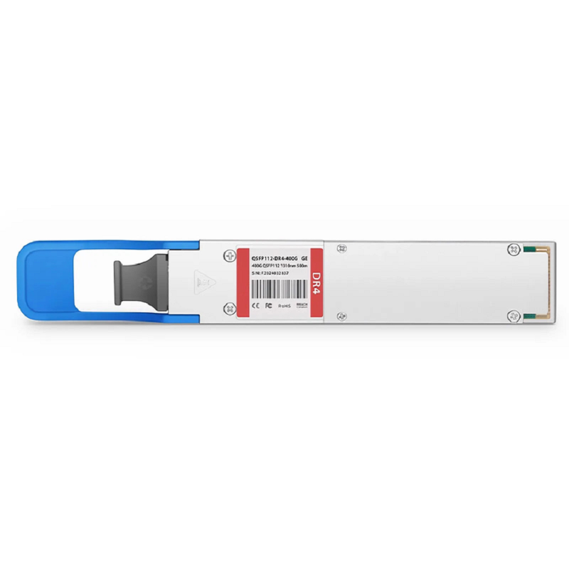 FyberOptix Generic Compatible 400GBASE-DR4 QSFP112 4 x 100G PAM4 1310nm 500m DOM MPO-12/APC SMF Optical Transceiver Module, Breakout to 4 x 100G-DR