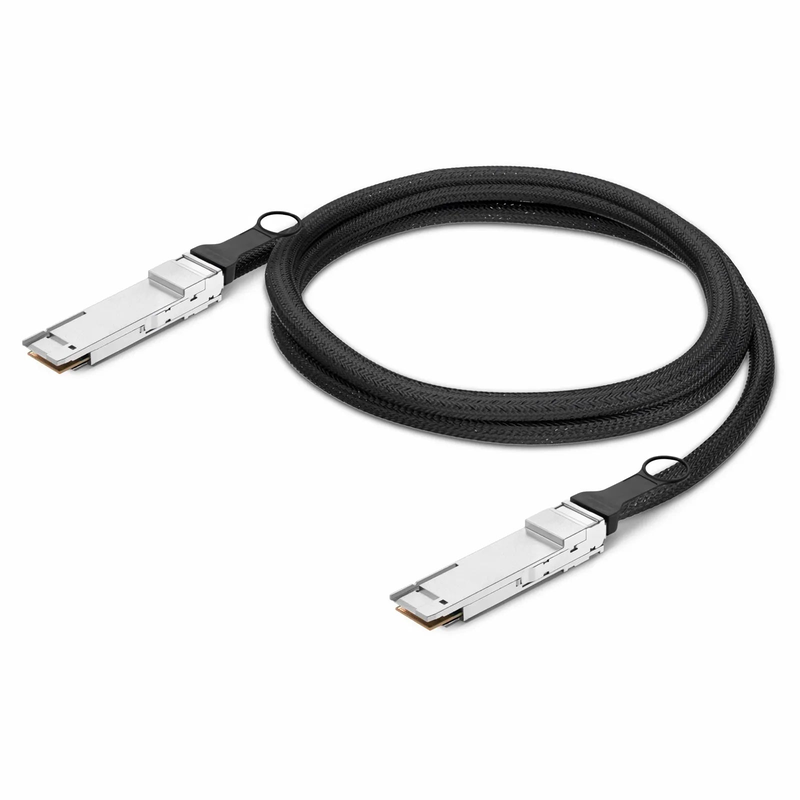 FyberOptix 0.5m (2ft) Generic Compatible 400G QSFP-DD 8 x 50G PAM4 Passive Direct Attach Copper Twinax Cable