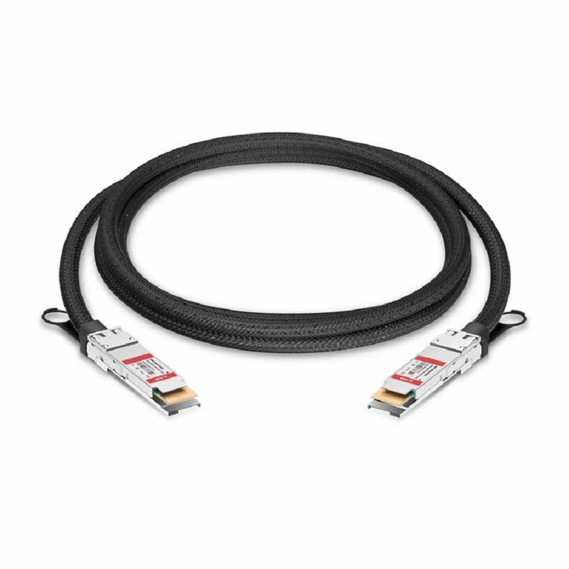 FyberOptix 0.5m (2ft) Generic Compatible 400G QSFP-DD 8 x 50G PAM4 Passive Direct Attach Copper Twinax Cable