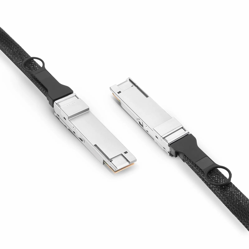 FyberOptix 0.5m (2ft) Generic Compatible 400G QSFP-DD 8 x 50G PAM4 Passive Direct Attach Copper Twinax Cable