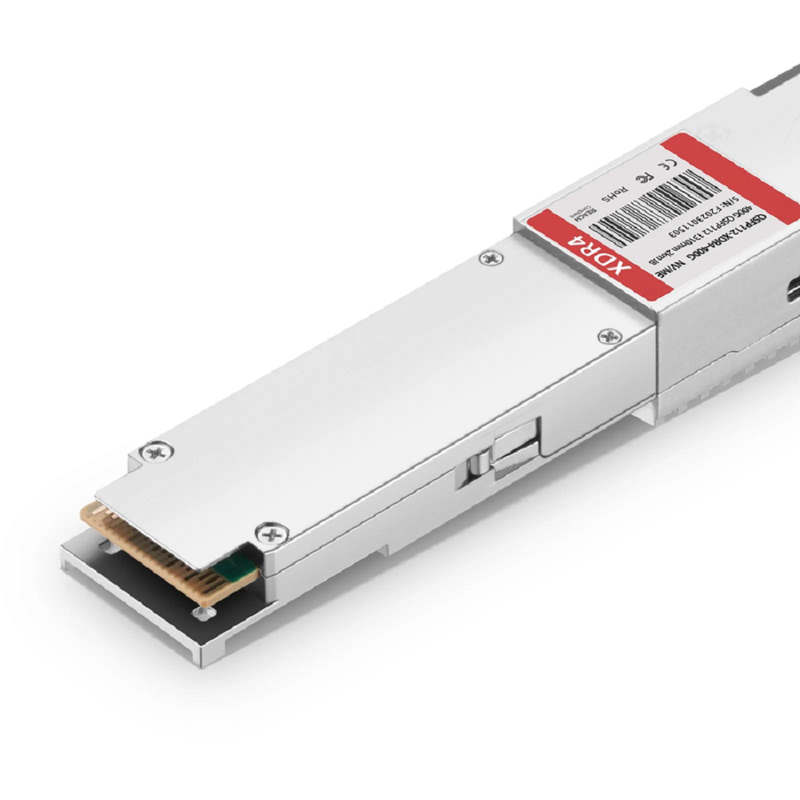 FyberOptix NVIDIA/Mellanox Compatible 400GBASE-XDR4 QSFP112 4 x 100G PAM4 1310nm 2km DOM MPO-12/APC SMF Ethernet Optical Transceiver Module, Breakout to 4 x 100G-FR
