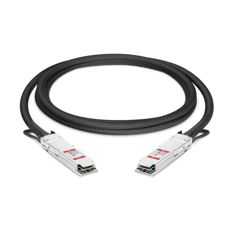 FyberOptix 1m (3ft) Juniper Networks Compatible 800G Twin-port OSFP 8 x 100G PAM4 Finned Top Active Direct Attach Copper Twinax Cable
