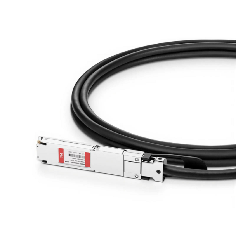 FyberOptix 1m (3ft) Cisco Compatible 200G QSFP-DD 8 x 25G NRZ to 2 x 100G QSFP28 4 x 25G NRZ Passive Direct Attach Copper Breakout Cable
