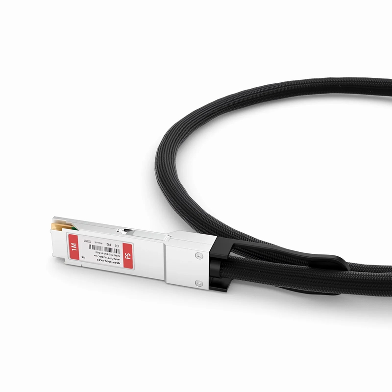 FyberOptix 1m (3ft) Generic Compatible 400G QSFP112 4 x 100G PAM4 Passive Direct Attach Copper Twinax Cable