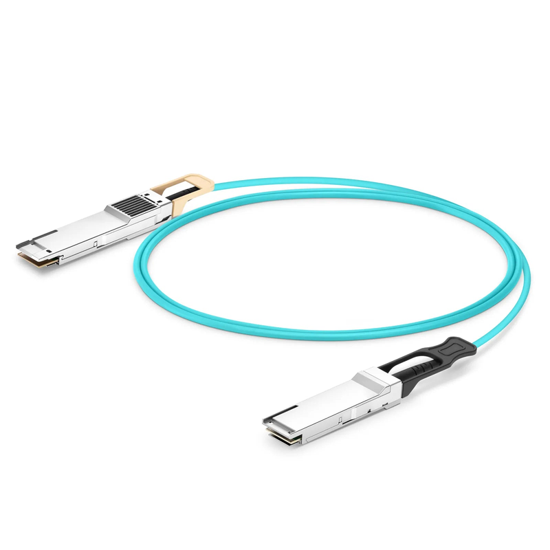 FyberOptix 5m (16ft) Cisco Compatible 400G QSFP112 4 x 100G PAM4 to 400G QSFP-DD 8 x 50G PAM4 Active Optical Cable