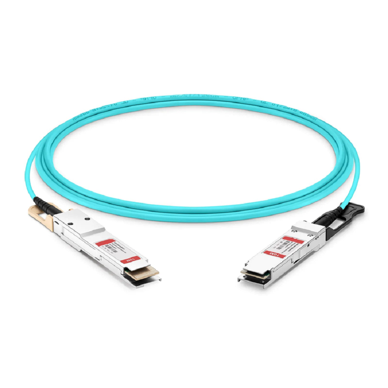 FyberOptix 2m (7ft) Cisco Compatible 400G QSFP112 4 x 100G PAM4 to 400G QSFP-DD 8 x 50G PAM4 Active Optical Cable