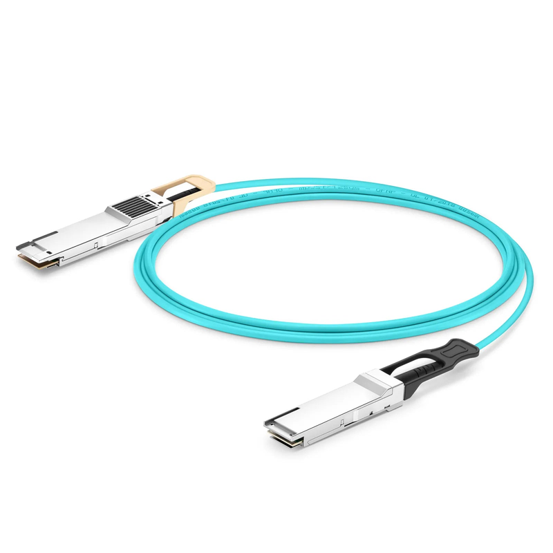 FyberOptix 10m (33ft) Generic Compatible 400G QSFP112 4 x 100G PAM4 to 400G QSFP-DD 8 x 50G PAM4 Active Optical Cable