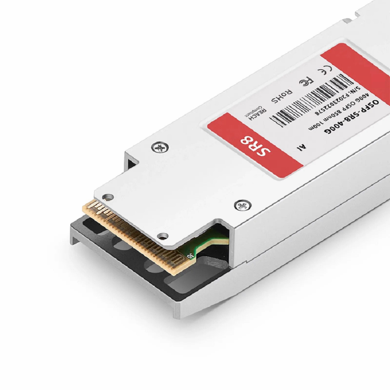 FyberOptix Arista Networks OSFP-400G-SR8 Compatible 400GBASE-SR8 OSFP Finned Top 8 x 50G PAM4 850nm 100m DOM MPO-16/APC MMF Optical Transceiver Module, Breakout to 2 Ãƒâ€” 200G-SR4 and 8 Ãƒâ€” 50G-SR