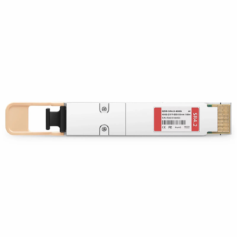 FyberOptix Arista QDD-400G-SRBD Compatible 400GBASE-SR4.2 QSFP-DD 8 x 50G PAM4 850nm 100m MPO-12/UPC MMF Optical Transceiver Module, Breakout to 4 x 100G-SR1.2