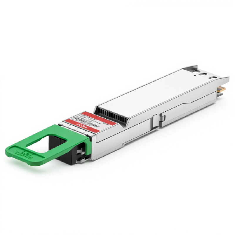 FyberOptix Generic Compatible 1.6T 2 x FR4 OSFP224 Flat Top 8 x 200G PAM4 1310nm 2km DOM Dual Duplex LC/UPC SMF Optical Transceiver Module