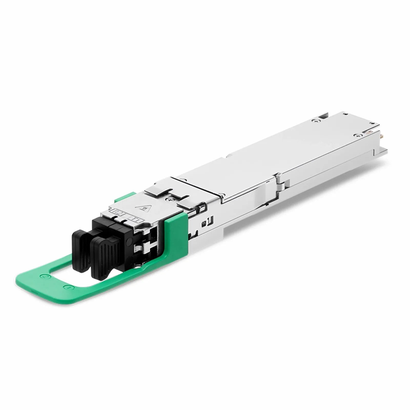 FyberOptix Generic Compatible 1.6T 2 x FR4 OSFP224 Flat Top 8 x 200G PAM4 1310nm 2km DOM Dual Duplex LC/UPC SMF Optical Transceiver Module