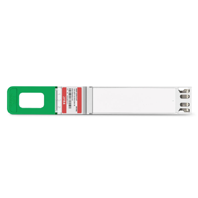 FyberOptix Generic Compatible 1.6T 2 x FR4 OSFP224 Flat Top 8 x 200G PAM4 1310nm 2km DOM Dual Duplex LC/UPC SMF Optical Transceiver Module