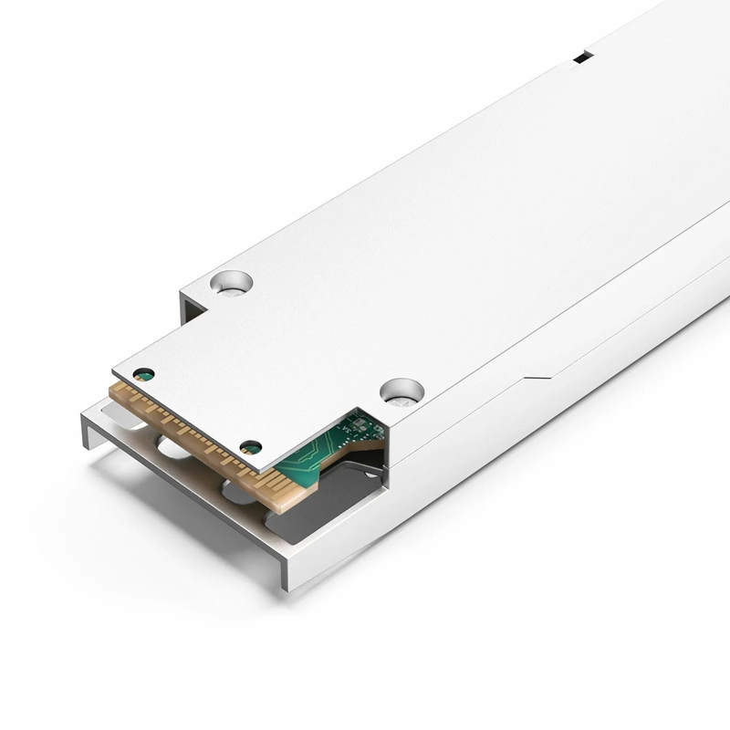 FyberOptix NVIDIA/Mellanox MMA4Z00-NS Compatible 800GBASE 2xSR4/SR8 OSFP Finned Top 8 x 100G PAM4 850nm 50m DOM Dual MPO-12/APC MMF Ethernet Optical Transceiver Module