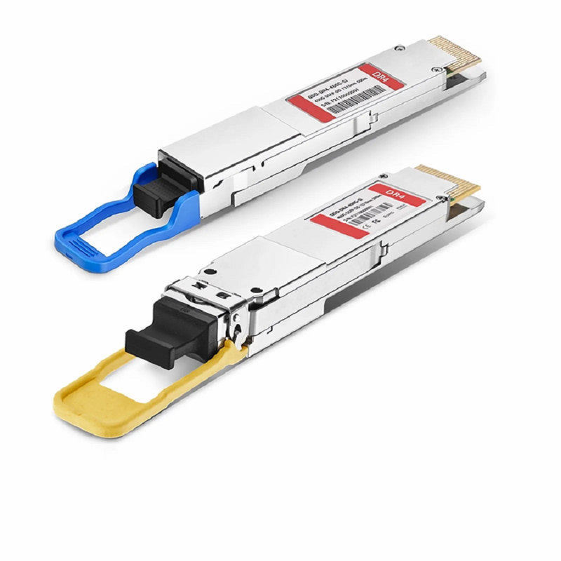 FyberOptix Cisco QDD-400G-DR4-S Compatible 400GBASE-DR4 QSFP-DD 8 x 50G PAM4 1310nm 500m DOM MPO-12/APC SMF SiPh-Based Optical Transceiver Module, Breakout to 4 x 100G-DR