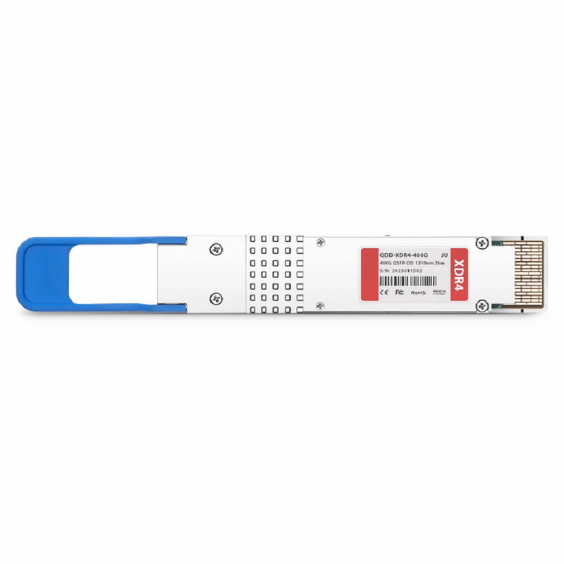 FyberOptix Juniper Networks QDD-4X100G-FR Compatible 400GBASE-XDR4 QSFP-DD 8 x 50G PAM4 1310nm 2km DOM MPO-12/APC SMF Optical Transceiver Module, Breakout to 4 x 100G-FR