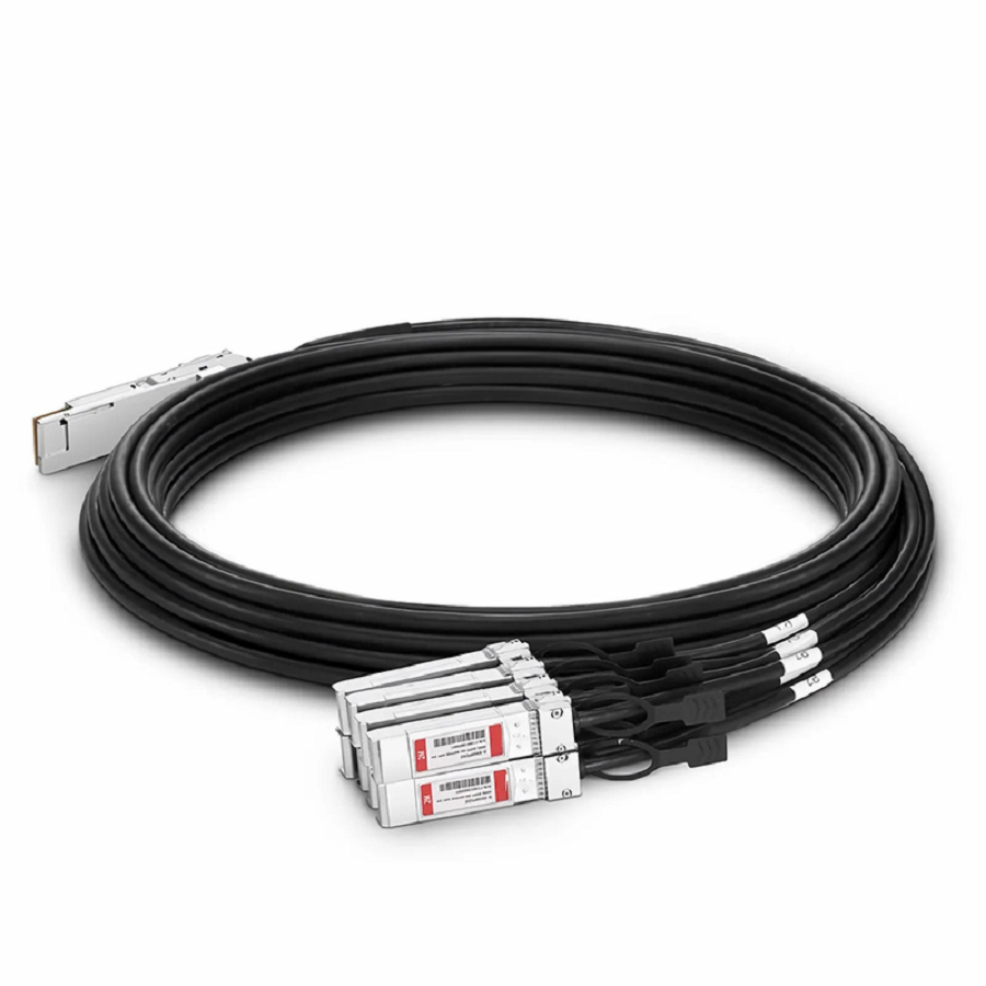 FyberOptix 2m (7ft) Arista Networks CAB-D-8S-400G-2M Compatible 400G QSFP-DD 8 x 50G PAM4 to 8 x 50G SFP56 50G PAM4 Passive Direct Attach Copper Breakout Cable