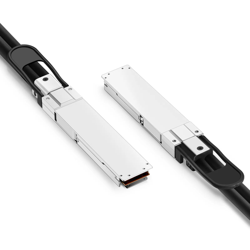 FyberOptix 0.5m (2ft) NVIDIA/Mellanox MCP4Y10-N00A-FLT Compatible 800G OSFP 8 x 100G PAM4 Flat Top Ethernet Passive Direct Attach Copper Twinax Cable