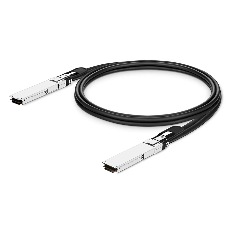 FyberOptix 2.5m (8ft) NVIDIA/Mellanox MCP4Y10-N02A-FLT Compatible 800G OSFP 8 x 100G PAM4 Flat Top Ethernet Passive Direct Attach Copper Twinax Cable