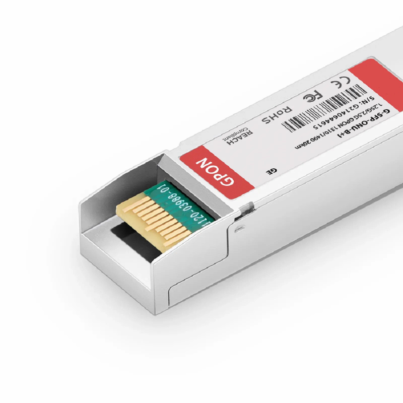 FyberOptix Generic Compatible GPON ONU SFP 1310nm-TX/1490nm-RX 1.244G-TX/2.488G-RX Class C+ 20km DOM Simplex SC/APC SMF Optical Transceiver Module (Industrial)