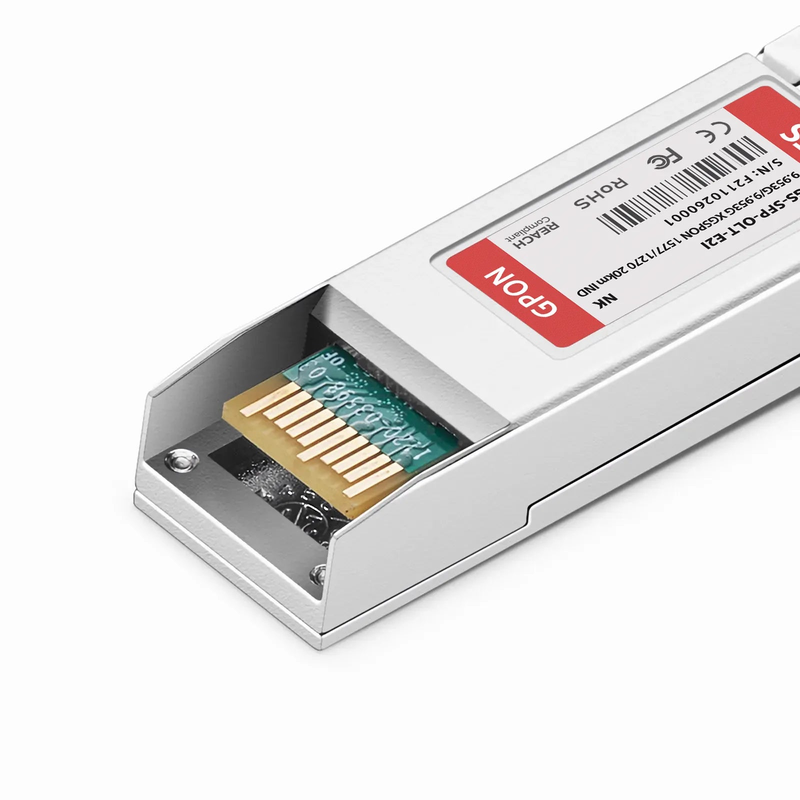 FyberOptix NOKIA Compatible XGSPON OLT SFP+ 1577nm-TX/1270nm-RX 9.953G-TX/9.953G-RX Class E2 20km DOM Simplex SC/UPC SMF Optical Transceiver Module