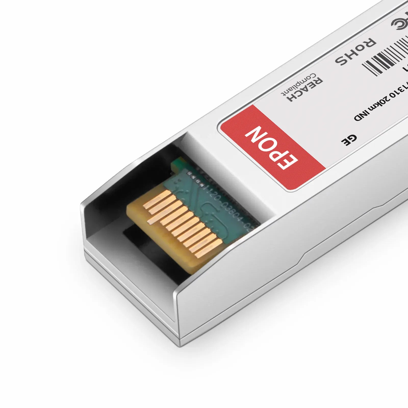 FyberOptix Generic Compatible 10G EPON OLT SFP+ 1577nm-TX/1270nm-RX and 1490nm-TX/1310nm-RX Class PR30 20km DOM Simplex SC/UPC SMF Optical Transceiver Module (Industrial)