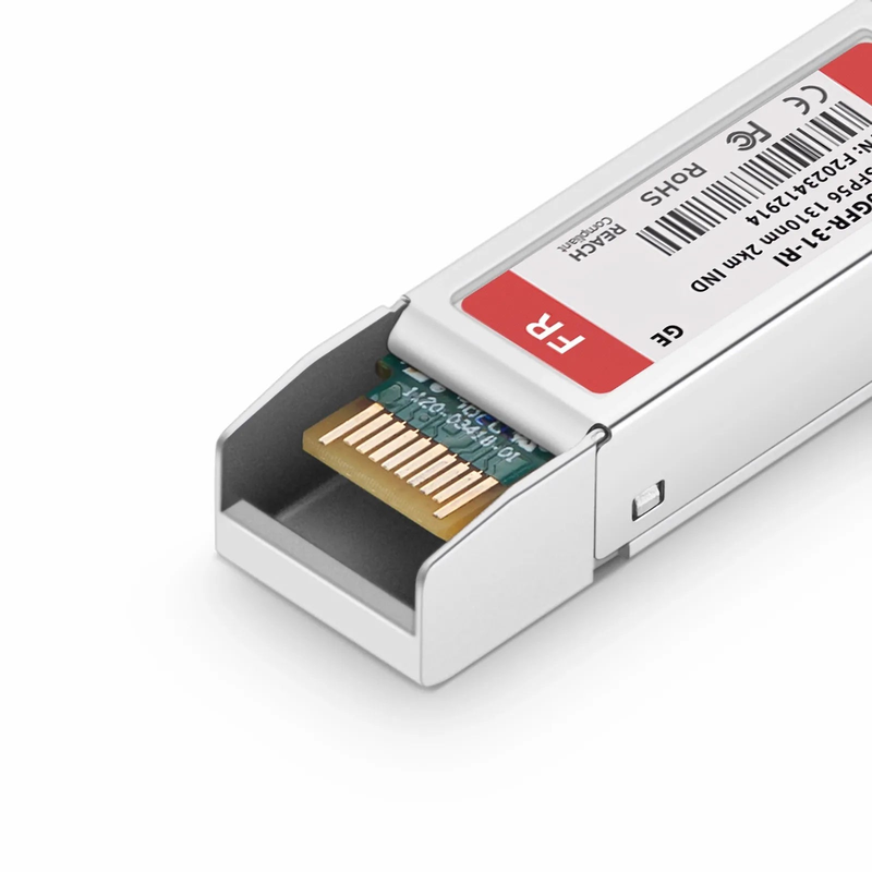 FyberOptix Generic Compatible SFP56 50GBASE-FR 1310nm 2km DOM Duplex LC/UPC SMF Optical Transceiver Module for 5G Wireless (Industrial)