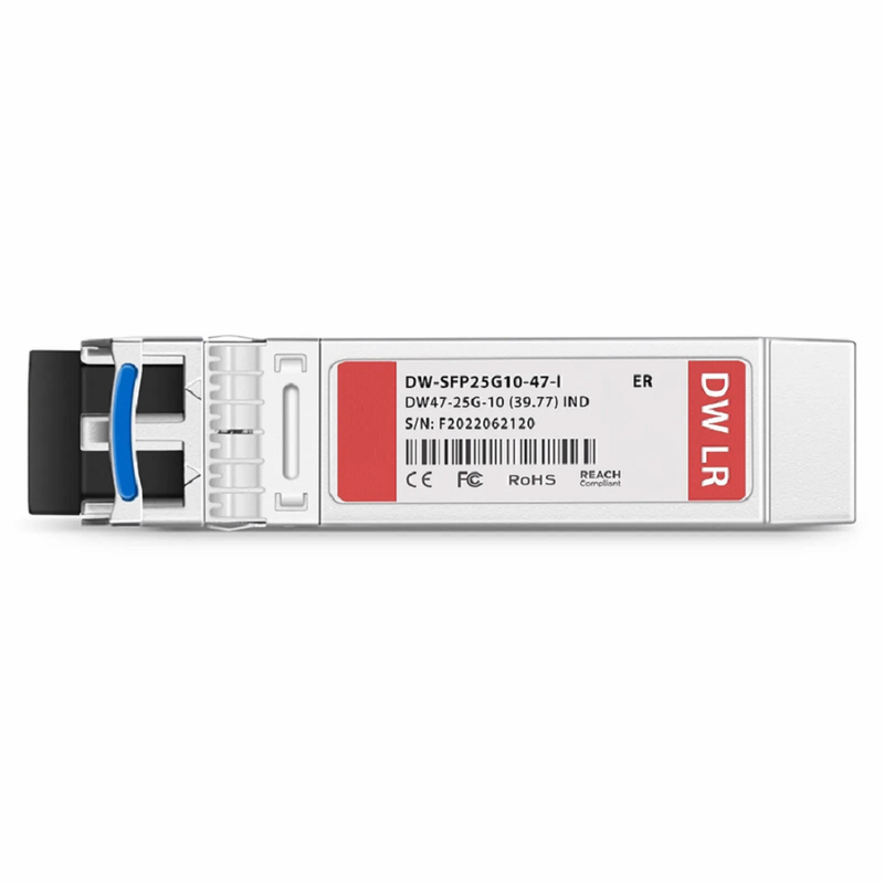 FyberOptix Ericsson C28 Compatible SFP28 25G DWDM 1554.94nm 100GHz 10km DOM Duplex LC/UPC SMF Optical Transceiver Module For 5G Wireless (Industrial)