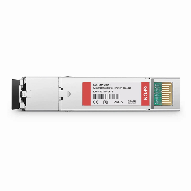 FyberOptix NOKIA 3FE46901AC Compatible XGSPON ONU SFP+ 1270nm-TX/1577nm-RX 9.953G-TX/9.953G-RX Class N1/N2/E1 20km DOM Simplex SC/APC SMF Optical Transceiver Module (Industrial)