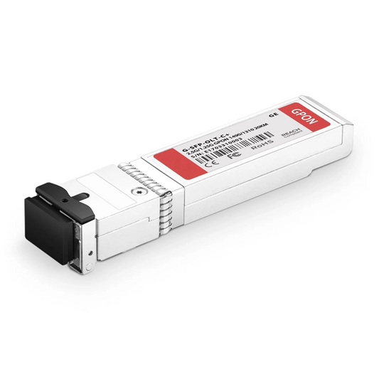 FyberOptix Generic Compatible GPON OLT SFP 1490nm-TX/1310nm-RX 2.488G-TX/1.244G-RX Class C+ 20km DOM Simplex SC/UPC SMF Optical Transceiver Module