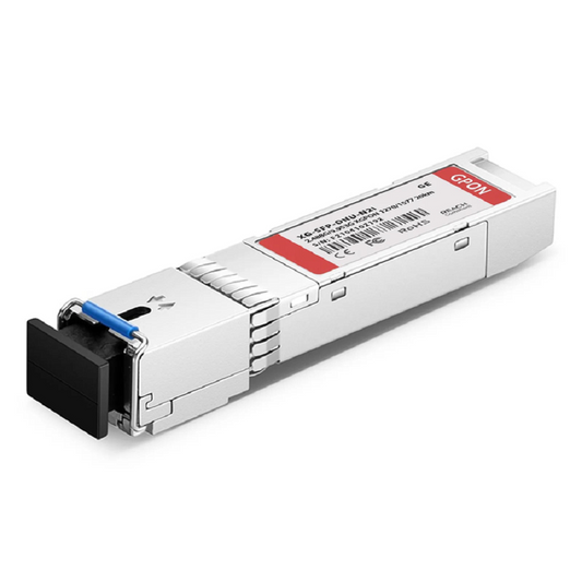 FyberOptix Generic Compatible XGPON ONU SFP+ 1270nm-TX/1577nm-RX 2.488G-TX/9.953G-RX Class N2 20km DOM Simplex SC/UPC SMF Optical Transceiver Module (Industrial)