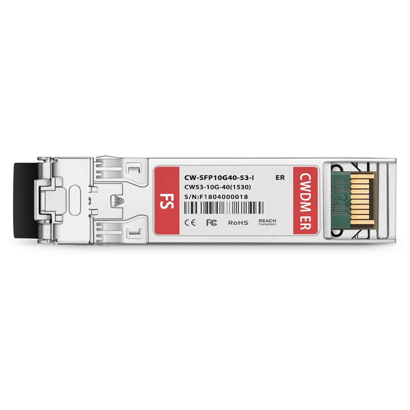 FyberOptix Ericsson Compatible SFP+ 10G CWDM 1370nm 40km DOM Duplex LC/UPC SMF Optical Transceiver Module For 4G Wireless (Industrial)
