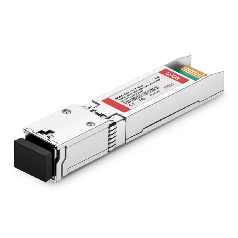 FyberOptix GPON OLT SFP 1490nm-TX/1310nm-RX 2.488G-TX/1.244G-RX Class D 20km DOM Simplex SC/UPC SMF Optical Transceiver Module (Industrial)