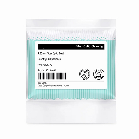 FyberOptix 1.25mm Fiber Optic Lint-free Foam Clean Swabs (100pcs/Pack)