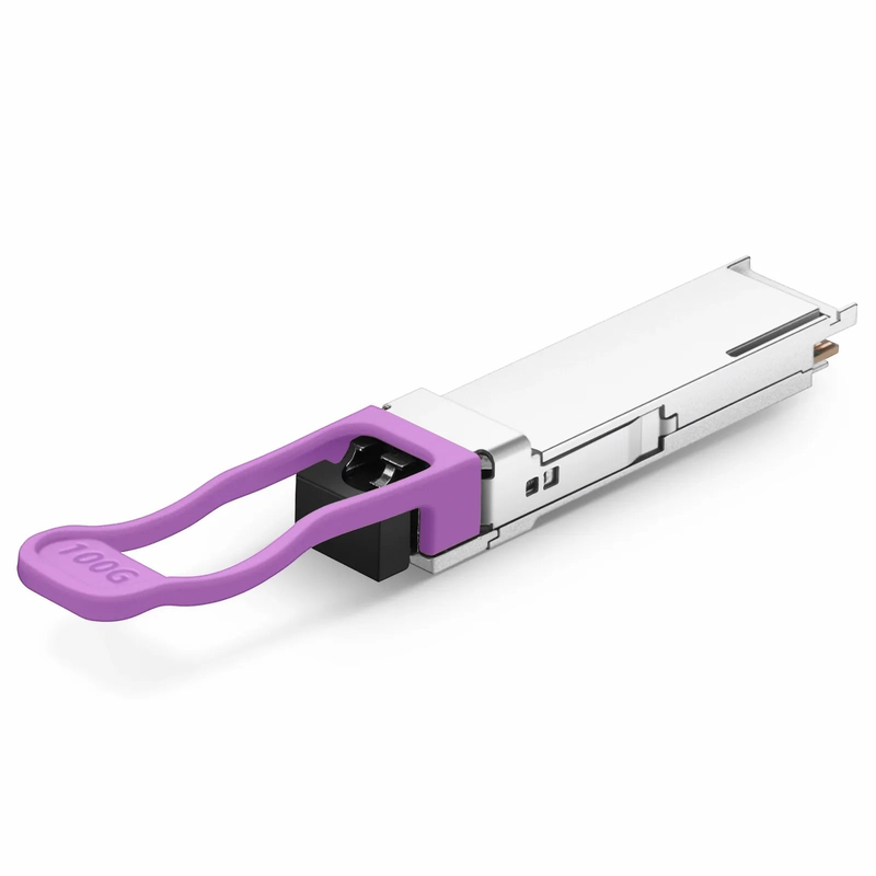 FyberOptix Juniper Compatible 100GBASE-BX10-U QSFP28 BiDi 4 x 25G NRZ 1271nm-TX/1331nm-RX 10km DOM Simplex LC/UPC SMF Optical Transceiver Module