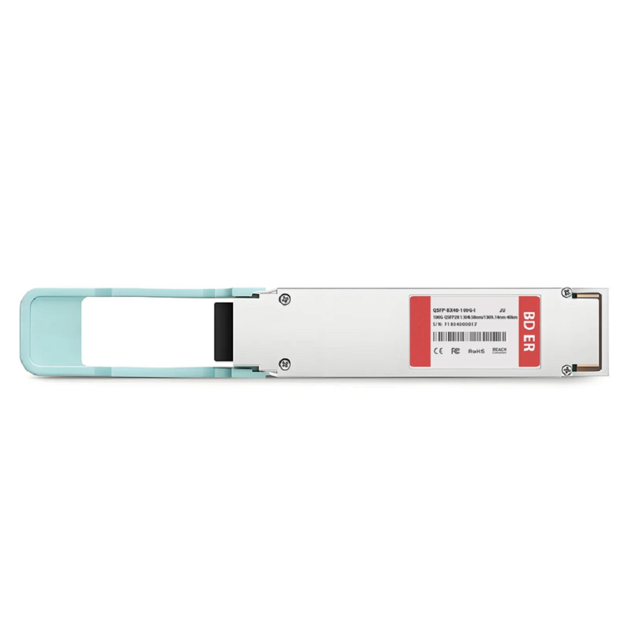 FyberOptix Juniper Networks Compatible 100GBASE-BX40-U QSFP28 BiDi 4 x 25G NRZ 1304.58nm-TX/1309.14nm-RX 40km DOM Simplex LC/APC SMF Optical Transceiver Module (Industrial)